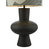 Miho Black/Bronze Table Lamp With Shade