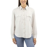 Jachs Ladies Girlfriend Shirt With Snap Buttons in Grey