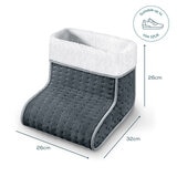 Beurer Cosy Heated Foot Warmer in Grey, 32 x 26 x 26 cm