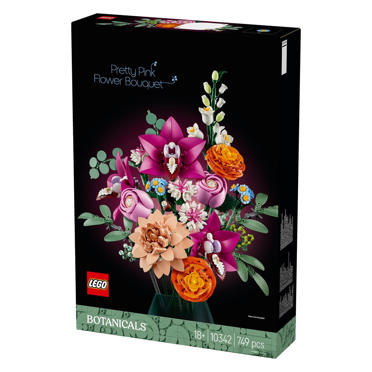 LEGO Botanicals Pretty Pink Flower Bouquet - Model 10342 (18+ Years)