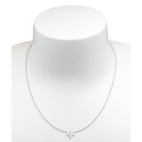 0.50ctw Round Brilliant Diamond Quatrefoil Pendant, 18ct White Gold
