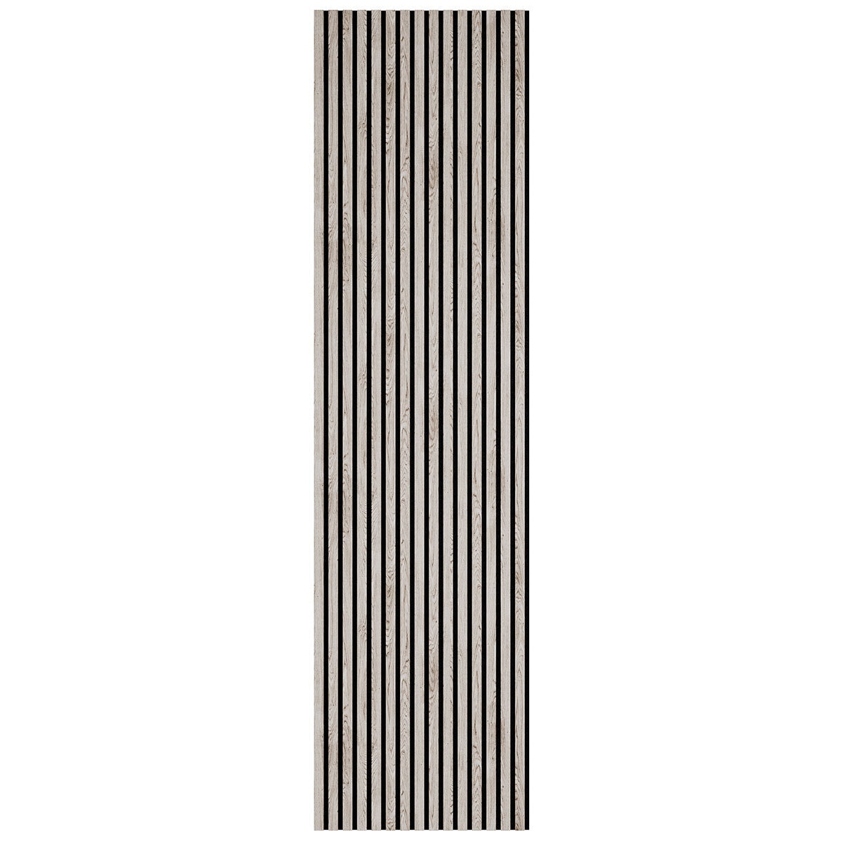 Ash Decorative Slatted Wood Wall Panel 17mm x 2.4 m x 0.6 m (2 panels per pack)