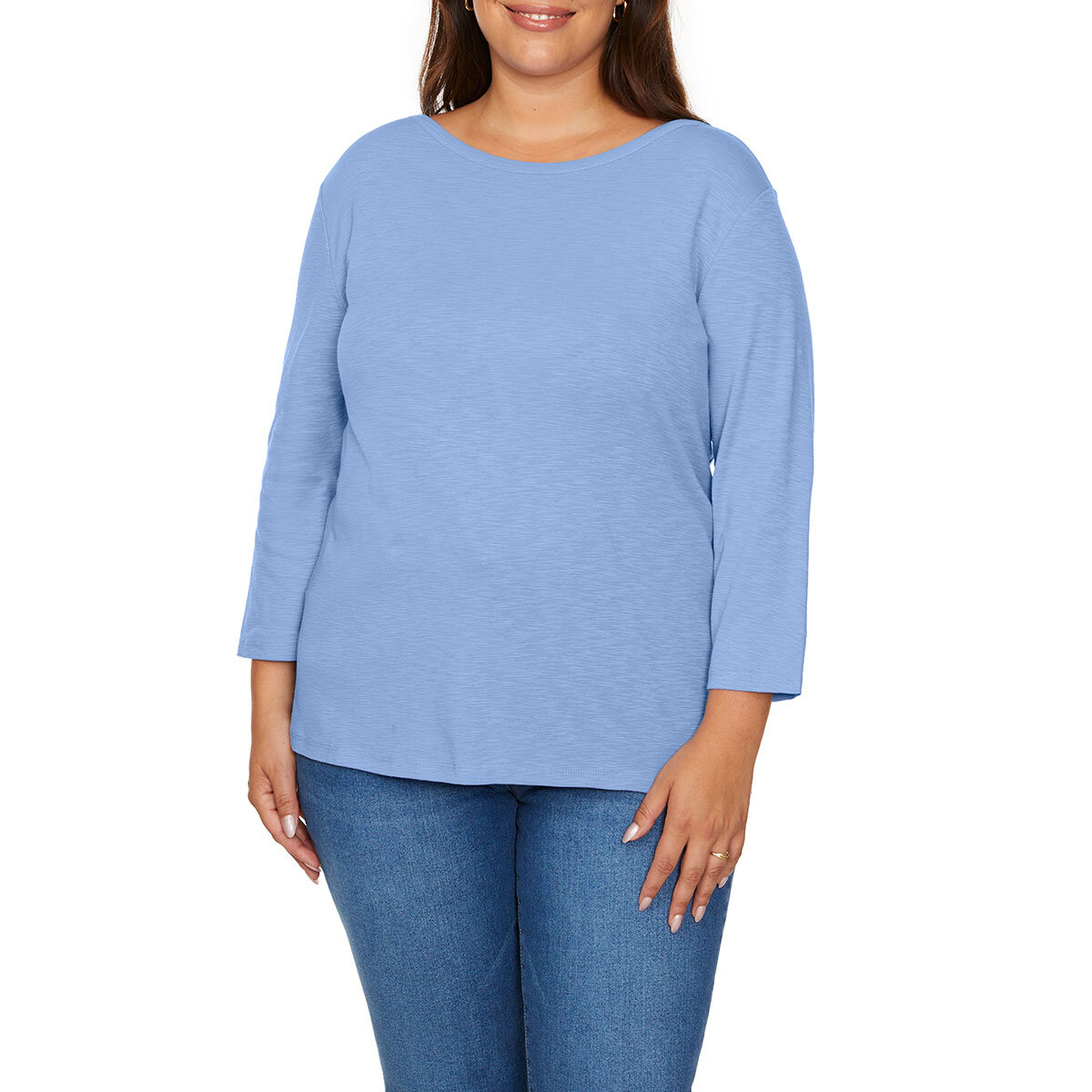 Kirkland Signature Ladies Boatneck Tee in Blue Kirkland Signature Ladies Boatneck Tee in Blue