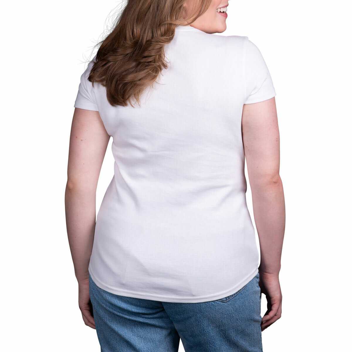Kirkland Signature Ladies Scoop Neck Pima Tee in White Kirkland Signature Ladies Scoop Neck Pima Tee in White