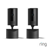 Ring Pan-Tilt Indoor Cam 2 Pack in Black 