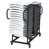 Lifetime Folding Chair - 32 Pack, with 1 Chair Trolley