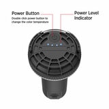 Image showing the power button and power level indicator Image showing the power button and power level indicator