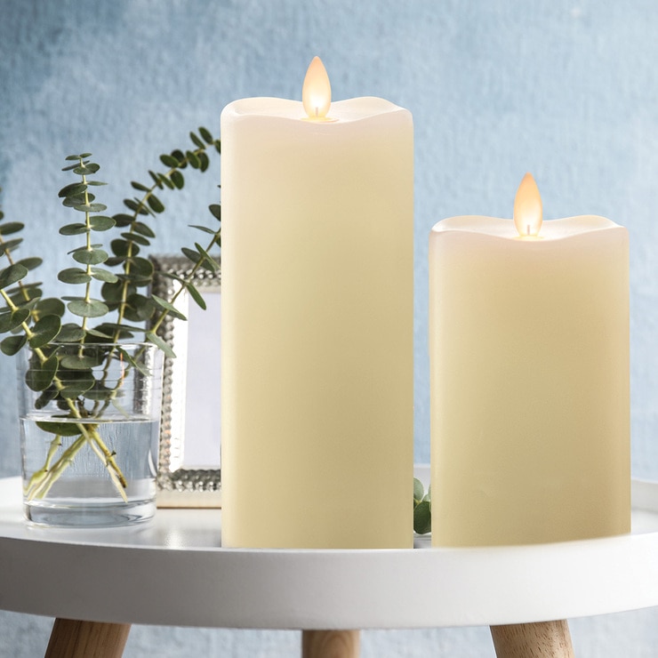 Sterno Home Pillar LED Candles with Moving Flame, 5 Pack Costco UK