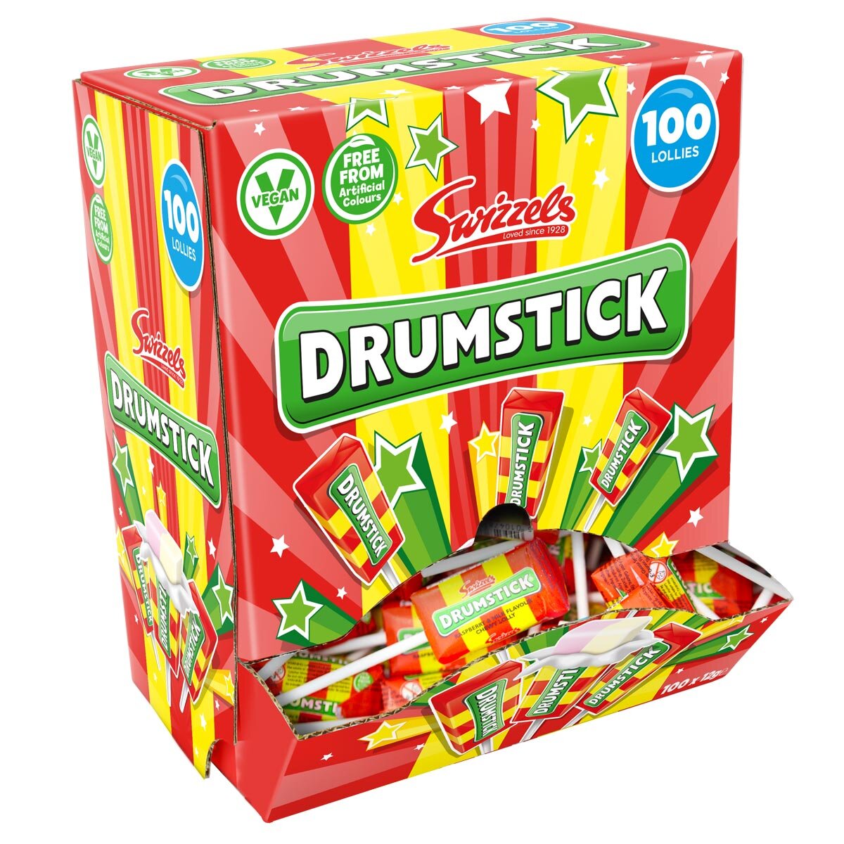 Swizzels Drumstick Lolly Dispenser Box 100pk