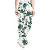 Hilary Radley Wide Leg Pant in Green & Off-White