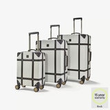 Rock Vintage 3 Piece Hardside Luggage Set in 3 Colours