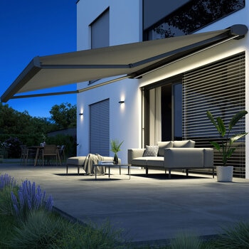Olympus LED Awnings Athena Outdoor Patio Awning up to 2.5m Projection, Fully Installed Olympus LED Awnings Athena Outdoor Patio Awning up to 2.5m Projection, Fully Installed
