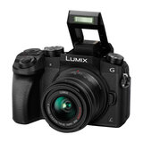 Panasonic Lumix Compact Camera DMC-G7KEB-K with Additional Lumix 25mm Prime Lens H-H025E-K