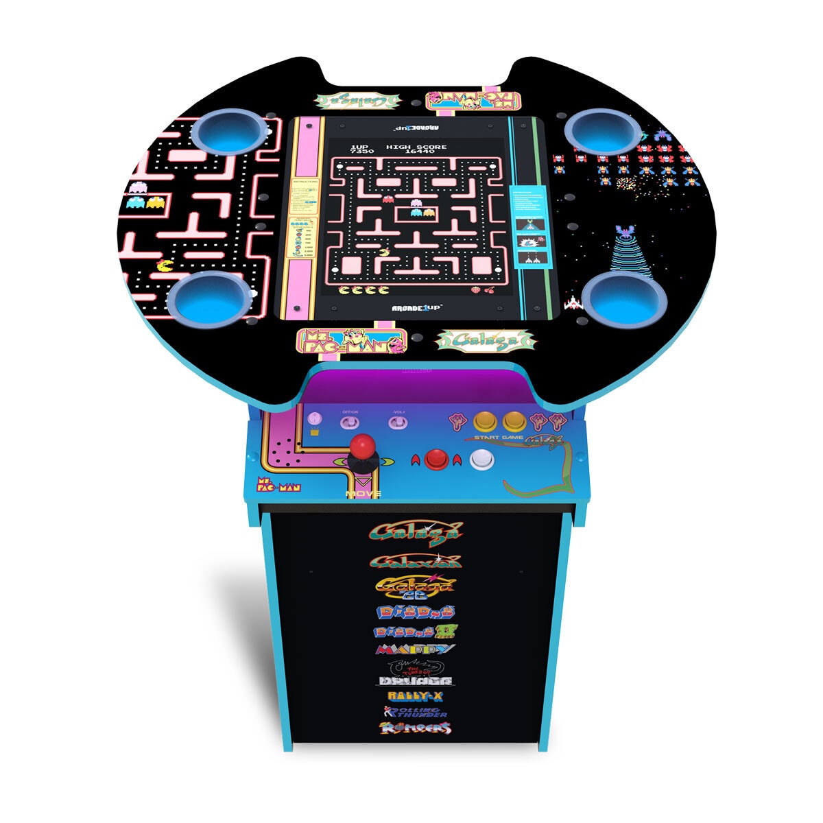 Arcade1Up Ms. Pac-Man / Galaga Pub Table Arcade Machine