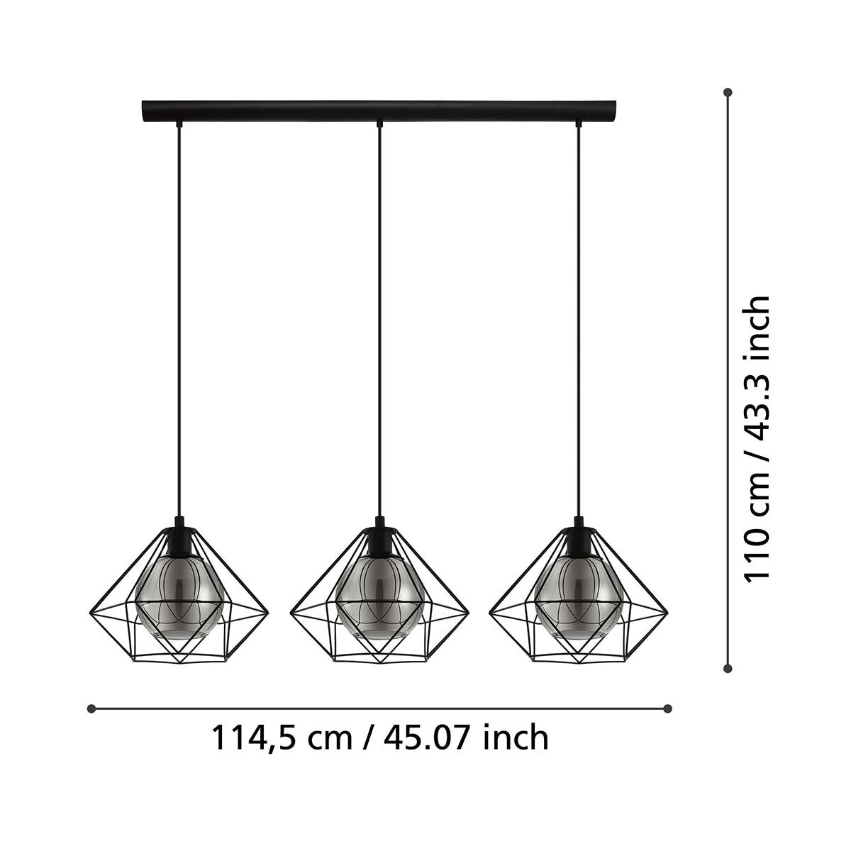 Eglo Vernham 3 Light at costco.co.uk