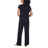 Navy PJ set back facing