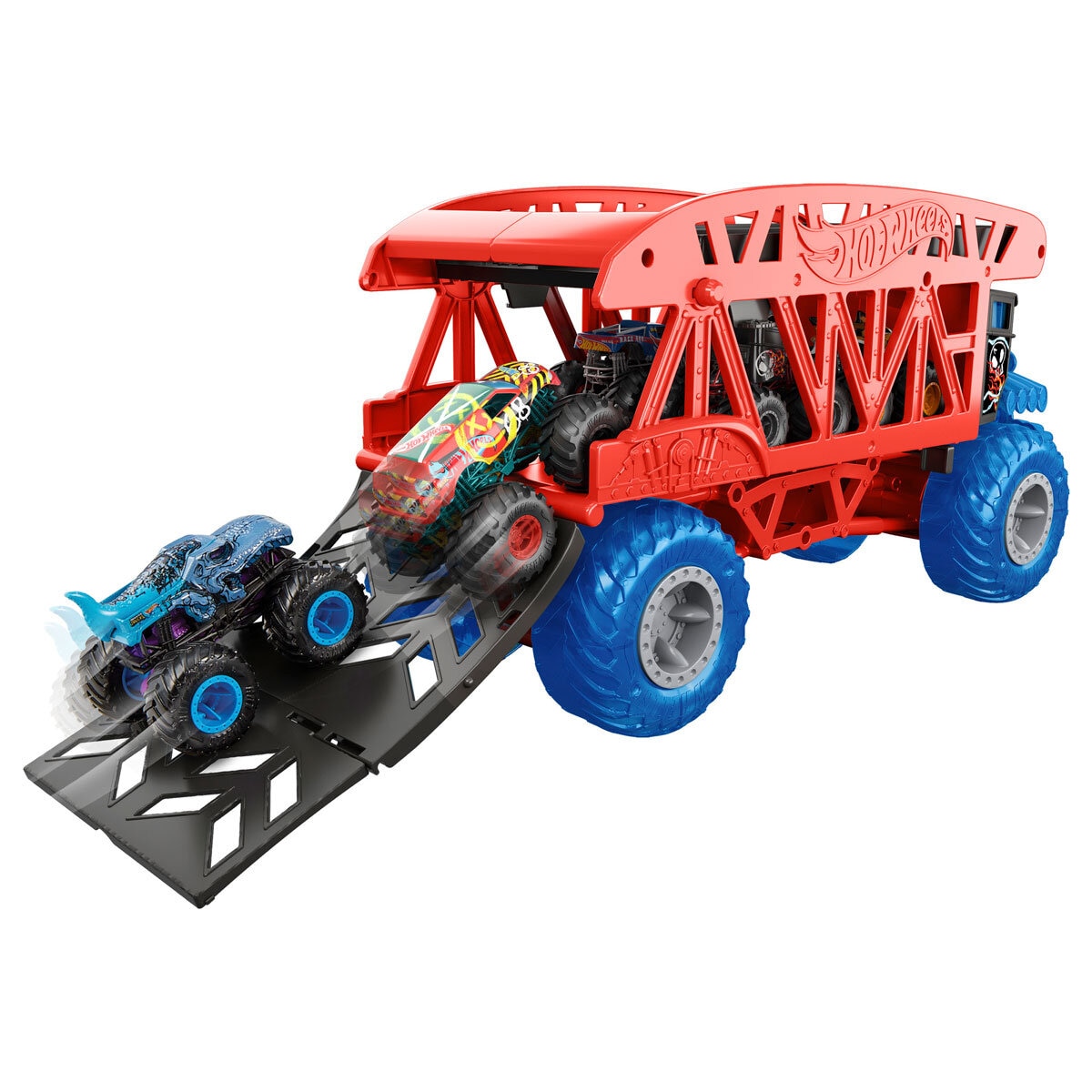 Hot Wheels Monster Truck Boneshaker Hauler Item Image