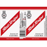 Red Stripe flat can image