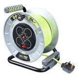 Masterplug Pro XT 25m 4 Socket Medium Open Heavy-Duty Metal Cable Reel 13A at costco.co.uk