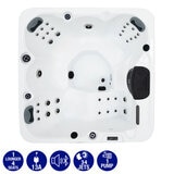 Miami Spas Monterey 34-Jet 5 Person Hot Tub in Pure White - Delivered and Installed