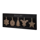 Buy 5pc Ornaments Gold Front of Box Image at Costco.co.uk