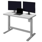 Tresanti Geller Power Adjustable Height Tech Desk, White