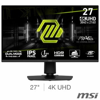MSI MAG 275UPD E14 27 inch 4K Ultra HD 144Hz IPS Gaming Monitor, 9S6-3CE89M-017 MSI MAG 275UPD E14 27 inch 4K Ultra HD 144Hz IPS Gaming Monitor, 9S6-3CE89M-017
