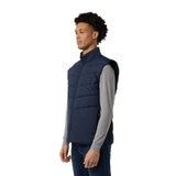 32 Degrees Mens Mixed Media Vest in Navy