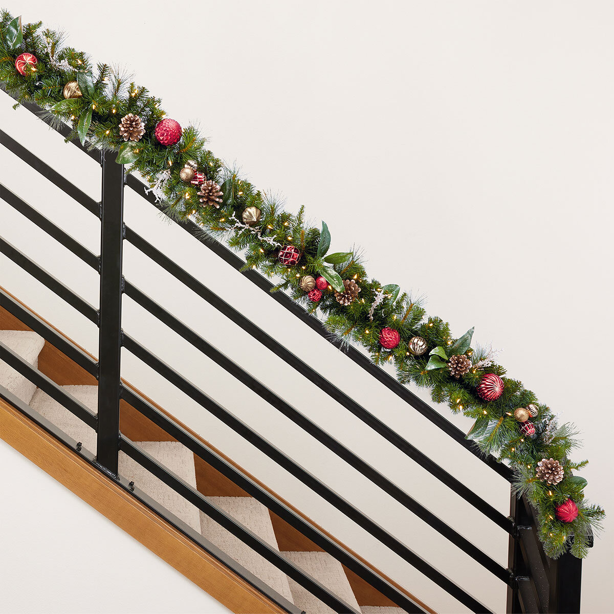 Buy 9ft LED Garland Red Lifestyle Image at Costco.co.uk