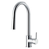 Deva Pendle Kitchen Pull Out Sink Mixer Tap In Chrome - Modern Single Lev