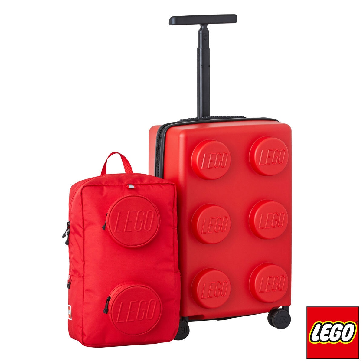 LEGO Hardside Carry On & Backpack Luggage Set in 2 Colours