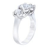 3ctw 3 Stone Ring, Platinum