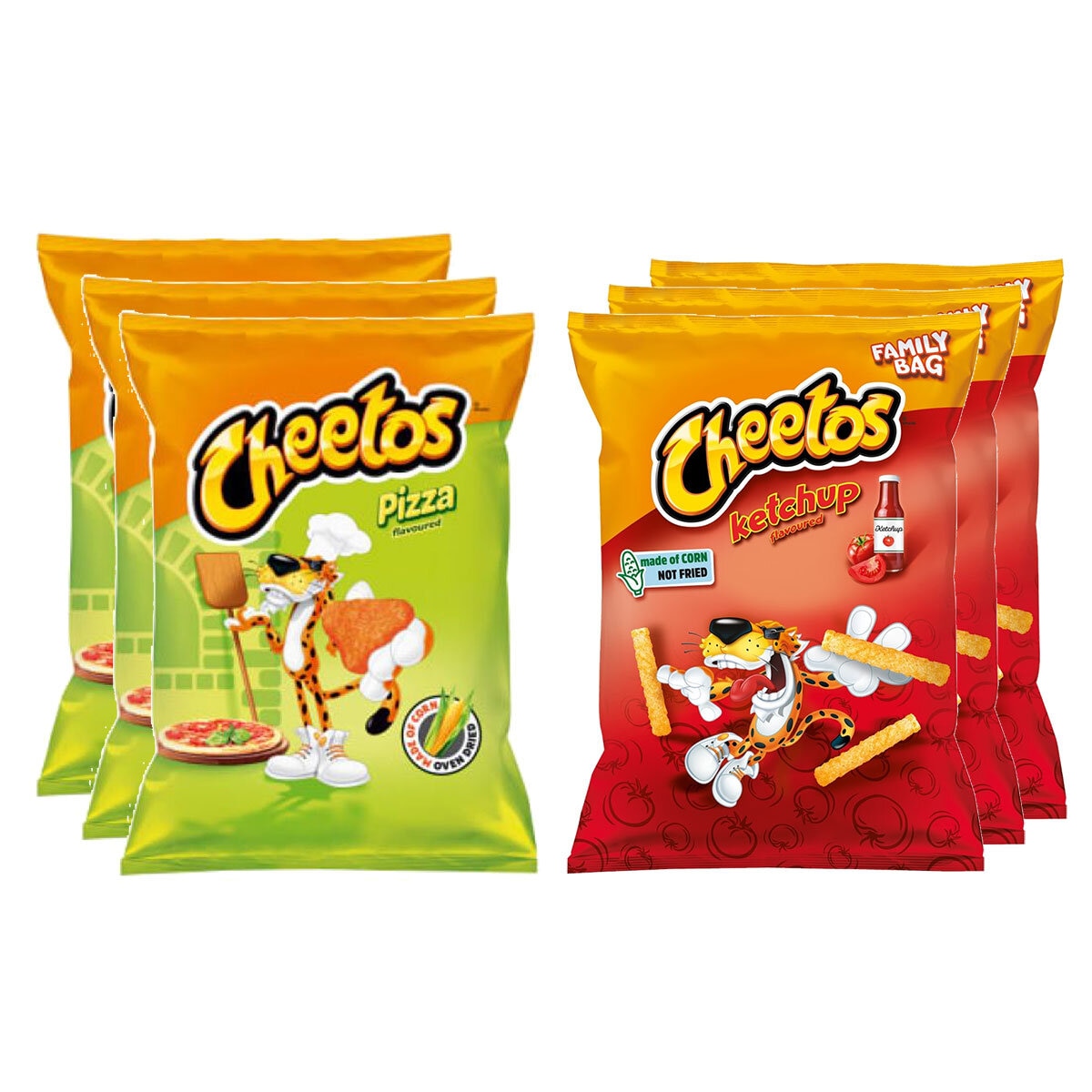 Cheetos 6 Pack Ketchup and Pizza