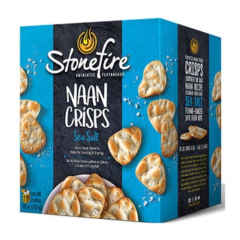 Stonefire Sea Salt Naan Crisps, 2 x 397g