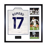 Christian Romero Spurs 24/25 Signed Framed Shirt, including 3 Photos