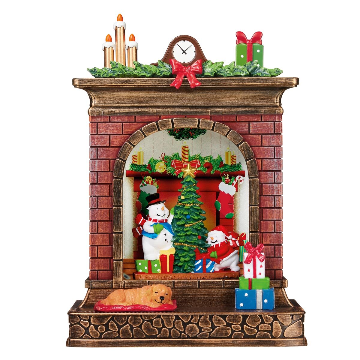 Buy 10.25" Fireplace Water Globe Snowman with Christmas Tree Item image at costco.co.uk