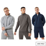 Jack Wills, Barchester Quarter Zip Sweatshirt, 1/4 Zip Fleece Tops