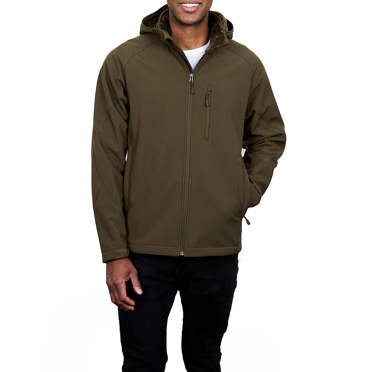 Kirkland Signature Men's Softshell Jacket in Olive