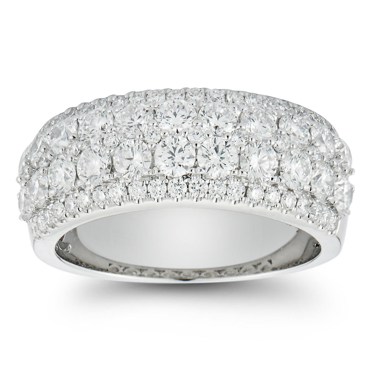 2.00ctw Round Brilliant Cut Diamond Ring, 18ct White Gold | Costco UK