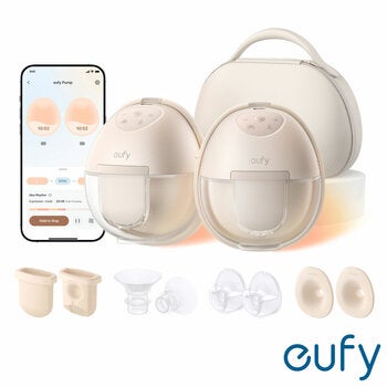 eufy S1 Pro Heated Electric Breast Pump with Charging Case & Replacement Accessories eufy S1 Pro Heated Electric Breast Pump with Charging Case & Replacement Accessories
