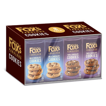 Fox's Fabulous Cookies Assortment, 8 x 180g