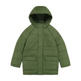 Andy & Evan Boys & Girls Back to School Quilted Parka in Green