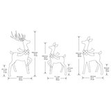 Buy LED Deers Dimensions Image at Costco.co.uk