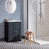 Lifestyle image of unit in bathroom setting