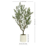 Artificial 6.5ft Olive Tree in French Crock Planter