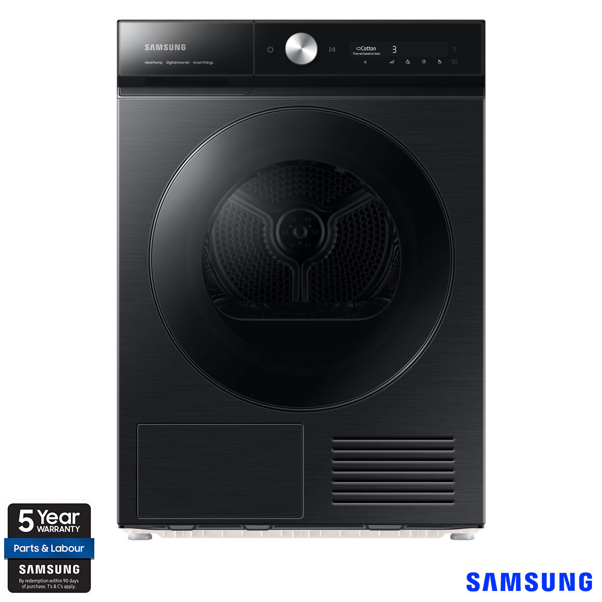 Buy Samsung DV90BB9445GBS1 9kg Heat Pump Tumble Dryer,  A+++ Rated in Black at Costco.co.uk