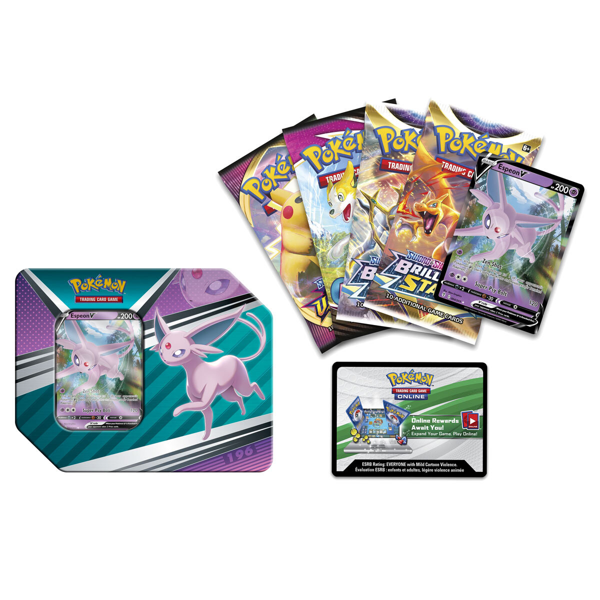 Pokémon V Tins Espeon, Umbrein, Sylveon & Empoleon 4 Pack