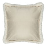 Mon Chateau Ultra luxe Faux Fur Pillow in Ivory