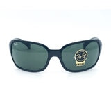 Rayban Black Sunglasses with Green Lenses, RB4068 601