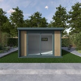 Installed Green Retreats Basebox Plus Garden Room 3.6m x 3m